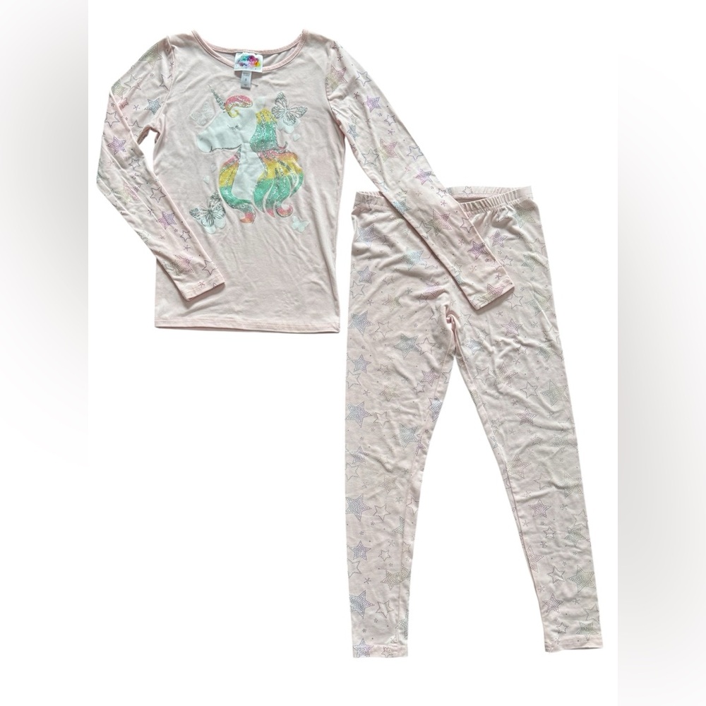 BMagical Kids Pajama Set - light pink Unicorn stars 8